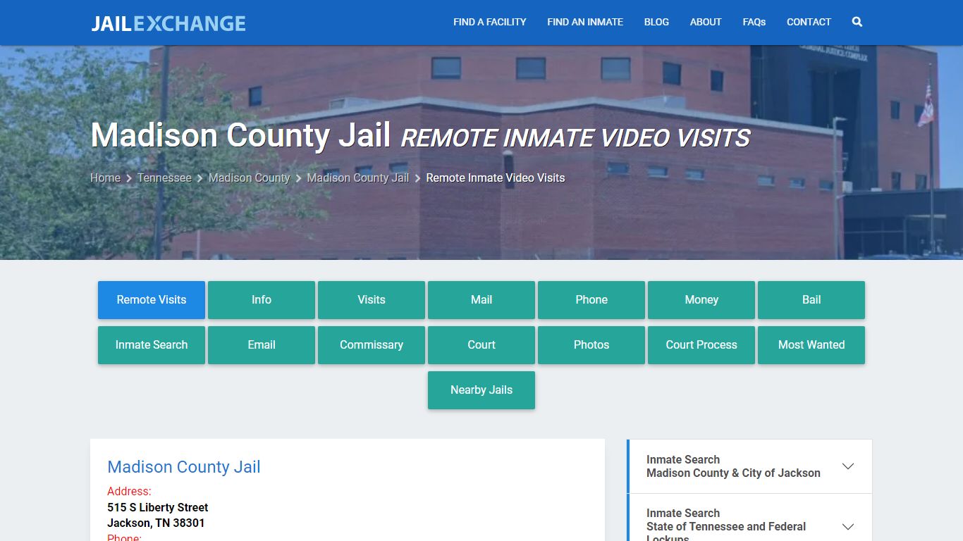 Video Visitation - Madison County Jail, TN - Jail Exchange